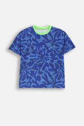 Koszulka sportowa dziecięca Lemon Explore WL6 z krótkim rękawem. Niebieskie t-shirty dla chłopców LEMON explore, bez wzorów, z materiału, bez ramiączek. Za 49.90 zł.