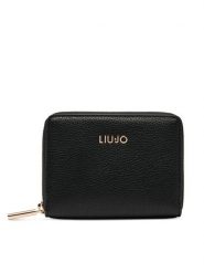 Liu Jo Portfel AF6156 E1019 Czarny. Czarne portfele damskie Liu Jo, bez wzorów, ze skóry. Za 249.99 zł.