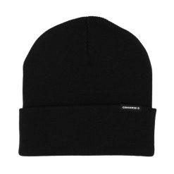 Czapka Converse czarna 10027532-A07. Czarne czapki i kapelusze męskie Adidas, bez wzorów, z syntetyku, sportowe. Za 85.00 zł.
