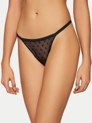 DKNY Stringi DK5029 Czarny. Czarne stringi damskie DKNY, l, bez wzorów, z syntetyku. Za 119.99 zł.
