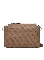 Guess Torebka Noelle II HWBG96 72120 Brązowy. Brązowe listonoszki damskie Guess, z aplikacjami, ze skóry, bez dodatków. Za 349.99 zł.