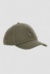 GUESS Zielona męska czapka London Baseball. Zielone czapki i kapelusze męskie Guess, z aplikacjami. W wyprzedaży za 134.99 zł.