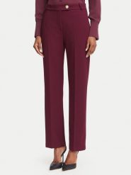 Rinascimento Spodnie materiałowe CFC0131085003 Bordowy Regular Fit. Czerwone spodnie materiałowe damskie Rinascimento, xs, bez wzorów, z materiału. Za 449.99 zł.