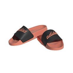 Sandały adidas Adilette Shower w kolorze różowym. Czarne sandały damskie Adidas, bez wzorów, z syntetyku, bez obcasa, bez zapięcia. Za 193.50 zł.