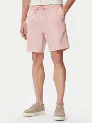 Tommy Hilfiger Szorty materiałowe Dover MW0MW44353 Różowy jasny Regular Fit. Czerwone szorty męskie Tommy Hilfiger, m, bez wzorów, ze lnu. Za 409.99 zł.
