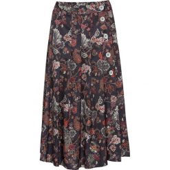 Spódnica z guzikami bonprix czarny z nadrukiem. Czarne spódnice damskie bonprix, z nadrukiem. Za 129.99 zł.