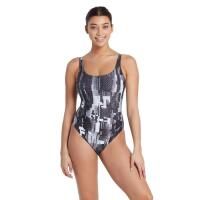 Zoggs Shimmer Sleekback Swimsuit - Rozmiar 38. Szare kostiumy jednoczęściowe damskie ZOGGS, s, bez wzorów, sportowe, do pływania. Za 1,427.89 zł.