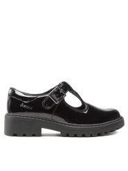 Geox Półbuty J Casey G. E J8420E 000HH C9999 M Czarny. Czarne półbuty dziewczęce Geox, bez wzorów, ze skóry, bez zapięcia. Za 169.99 zł.