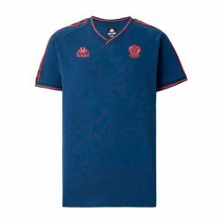 Koszulka OGC Nice Areivi 2025/26. Niebieskie koszulki sportowe męskie Kappa, m, bez wzorów, z jersey, bez kołnierzyka, bez ramiączek, do piłki nożnej. Za 175.89 zł.