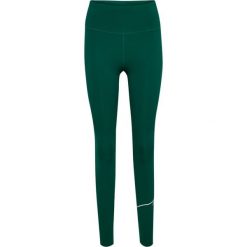 Legginsy damskie Hummel hmlCOURT. Zielone legginsy damskie Hummel, bez wzorów, na fitness i siłownię. W wyprzedaży za 216.50 zł.
