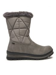 Caprice Botki 9-26404-43 Szary. Szare botki damskie Caprice, z nubiku, bez obcasa, na płaskiej podeszwie, bez zapięcia. Za 519.99 zł.