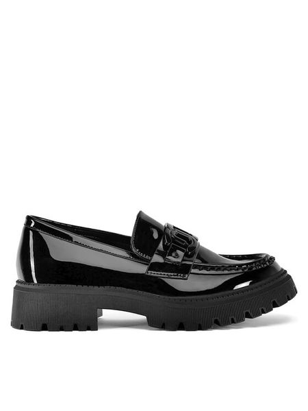 DeeZee Loafersy WS5875-32 Czarny. Czarne mokasyny damskie DeeZee, ze skóry. Za 149.99 zł.
