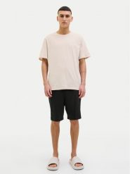 Jack & Jones Piżama Everest 12273635 Beżowy Standard Fit. Brązowe piżamy męskie Jack & Jones, m, bez wzorów, z bawełny, bez ramiączek. Za 69.99 zł.