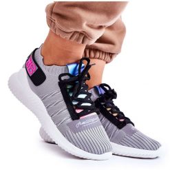 Damskie Wsuwane Sportowe Buty Sneakersy Szare Klayra. Szare obuwie sportowe damskie bez wzorów, z gumy. Za 145.53 zł.