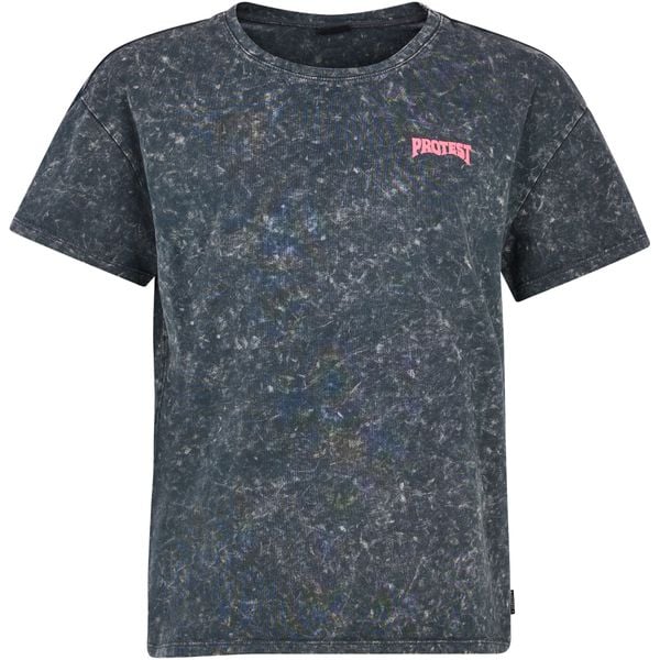 T-Shirt damski PROTEST PRTAlpha. Szare koszulki sportowe damskie Protest, xs, bez wzorów, bez kołnierzyka, bez ramiączek. Za 189.99 zł.