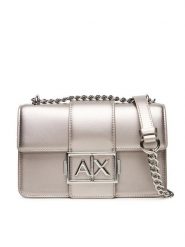 Armani Exchange Torebka XW000071 AF12039 U8097 Srebrny. Szare torebki do ręki damskie Armani Exchange, bez wzorów, ze skóry, wizytowe, bez dodatków. Za 659.99 zł.