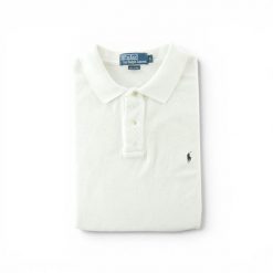 Polo Ralph Lauren koszulka męska z krótkim rękawem biała. Białe koszulki polo męskie Ralph Lauren, l, bez wzorów, z materiału, eleganckie, bez ramiączek. Za 106.46 zł.
