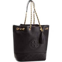 Torebka TORY BURCH - Fleming Bucket Bag 48895 Black 001. Czarne listonoszki damskie Tory Burch, ze skóry. W wyprzedaży za 1,469.00 zł.