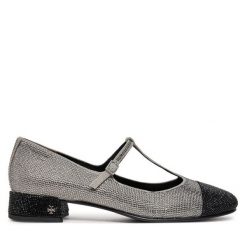 Baleriny Tory Burch. Szare baleriny damskie Tory Burch, bez wzorów, bez obcasa. Za 1,289.00 zł.