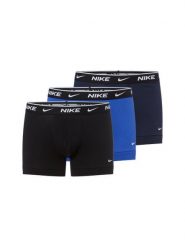 Nike Bokserki w 3-paku Mężczyźni Bawełna niebieski|czarny, M. Czarne bokserki męskie Nike, m, bez wzorów, z bawełny. Za 179.95 zł.