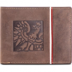 Duży Portfel Męski PETERSON - 304 Brown 02. Brązowe portfele męskie marki Peterson, z nubiku. Za 129.00 zł.