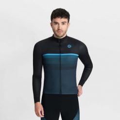 Koszulka rowerowa męska Rogelli HERO II z długim rękawem. Czarne bluzy męskie Rogelli, na lato, m, bez wzorów, bez kaptura. Za 451.00 zł.
