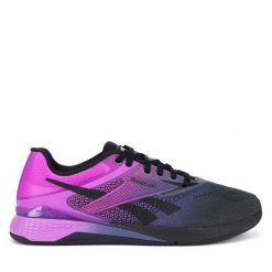Buty na siłownię Reebok. Czarne obuwie sportowe damskie Reebok, bez wzorów, na fitness i siłownię. Za 599.99 zł.