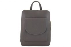 Plecak listonoszka 2w1 BARBERINI'S szary 800-3. Szare plecaki damskie Barberinis, bez wzorów, ze skóry, casualowe. Za 233.99 zł.