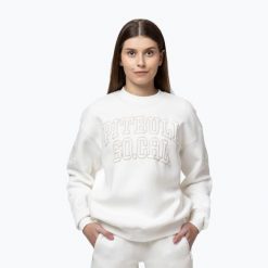 Bluza damska Pitbull Crewneck Fiora. Białe bluzy damskie PITBULL, l, bez wzorów, z bawełny, bez kaptura. Za 169.99 zł.