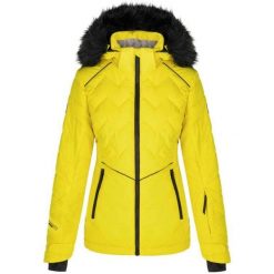 Damska kurtka narciarska Loaf Orsana M — wodoodporna i oddychająca. Czarne kurtki damskie ZONE PERFECT, m, bez wzorów, bez kaptura, narciarskie. Za 415.99 zł.