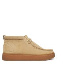 Clarks Trzewiki Boxbee WallaBT 26328016 Beżowy jasny. Brązowe botki męskie Clarks, bez wzorów, ze skóry, bez zapięcia. Za 519.99 zł.