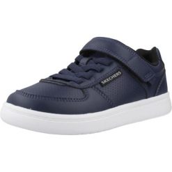 Buty SKECHERS 418032L Niebieski. Niebieskie trekkingi męskie Skechers, na fitness i siłownię. Za 173.99 zł.