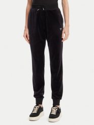 Guess Spodnie dresowe V3BB27 K0232 Czarny Regular Fit. Czarne spodnie dresowe damskie Guess, xxs, z aplikacjami, z dresówki. Za 249.99 zł.