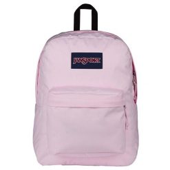 Plecak sportowo-turystyczny dla dorosłych Superbreak Backpack 26 L. Czerwone plecaki damskie JanSport, bez wzorów, sportowe. Za 139.99 zł.