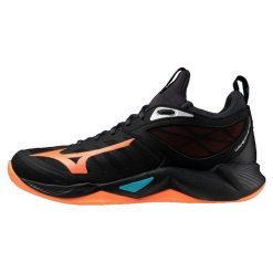Buty halowe Mizuno Wave Dimension. Czarne buty sportowe męskie Mizuno, bez zapięcia, do piłki ręcznej, mizuno wave. Za 400.85 zł.