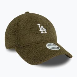 Czapka z daszkiem damska New Era Borg 9FORTY Los Angeles Dodgers. Zielone czapki i kapelusze damskie New Era, na zimę, bez wzorów. Za 139.99 zł.