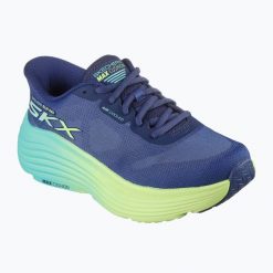 Buty do biegania damskie SKECHERS Max Cushioning Endeavour Hallandale. Niebieskie obuwie sportowe damskie Skechers, bez wzorów, do biegania. Za 319.99 zł.