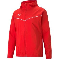 Puma teamRISE All Weather kurtka. Białe kurtki sportowe męskie Puma, l, bez wzorów, do piłki nożnej. Za 285.97 zł.