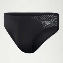 Kąpielówki męskie slipy kąpielowe Speedo Medley Logo. Czarne kąpielówki męskie Speedo, m, bez wzorów, z materiału, na fitness i siłownię. Za 114.68 zł.