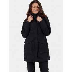 Płaszcz przeciwdeszczowy damski Fundango Zhuri. Czarne kurtki damskie Fundango, s, bez wzorów, z poliesteru, bez kaptura. Za 419.90 zł.