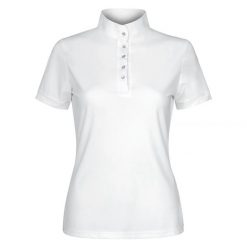 Koszulka jeździecka konkursowa damska EQUESTRIAN QUEEN Juliette 26SS. Białe t-shirty damskie EQUESTRIAN QUEEN, m, bez wzorów, klasyczne, bez kołnierzyka. Za 180.99 zł.