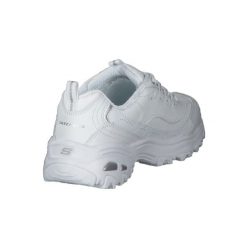 Buty do chodzenia damskie Skechers Dlites Fresh Start. Białe obuwie sportowe damskie Skechers, bez wzorów, ze skóry, trekkingowe, Skechers Sport. Za 390.00 zł.