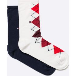 Tommy Hilfiger - Skarpetki (2-pack). Szare skarpety damskie Tommy Hilfiger, z bawełny. W wyprzedaży za 34.90 zł.