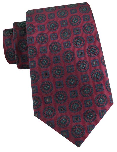 Męski Krawat - Głęboka Czerwień w Grochy - Alties. Czerwone krawaty i muchy Alties, bez wzorów, z tkaniny, eleganckie. Za 55.00 zł.