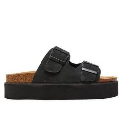Klapki damskie O'Neill Platform Slider. Klapki damskie O'Neill, bez wzorów, z jeansu, eleganckie, bez obcasa. Za 103.20 zł.