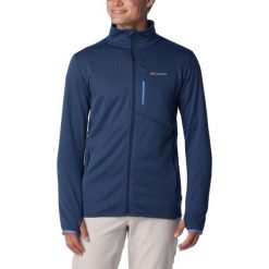Polarowy sweter męski Columbia Park View Fleece Full Zip. Niebieskie swetry przez głowę męskie Columbia, na zimę, m, bez wzorów, z polaru, bez kołnierzyka. W wyprzedaży za 269.00 zł.