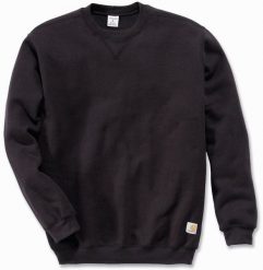 Visent Bluza Carhartt Midweight Crewneck Black. Czarne bluzy męskie Visent, m, bez wzorów, bez kaptura. Za 212.89 zł.