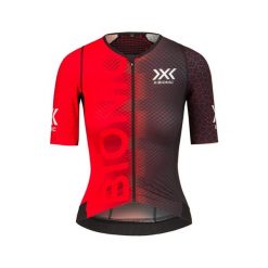 Koszulka rowerowa damska X-Bionic Dragonfly 5G Red. Czerwone koszulki sportowe damskie X Bionic, bez wzorów, rowerowe. W wyprzedaży za 475.00 zł.
