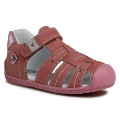 Sandały Lasocki Kids. Czerwone sandały dziewczęce Lasocki Kids, bez zapięcia. Za 53.99 zł.