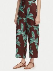 LOLA CASADEMUNT Spodnie materiałowe LS2614055 Brązowy Relaxed Fit. Brązowe spodnie materiałowe damskie LOLA CASADEMUNT, xs, bez wzorów, z materiału. Za 379.99 zł.